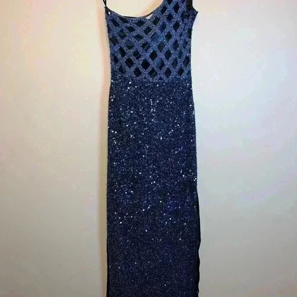 SCALA vintage SEQUINS FORMAL DRESS SMALL - Picture 13 of 16